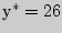 $^{\ast }= 26$