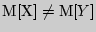 $[] \ne [Y]$
