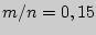 $m/n = 0,15$
