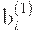 : : b_i^{(1)}